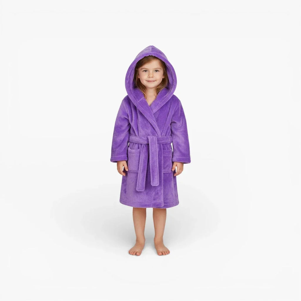 Peignoir Bain Enfant Violet — photo 2