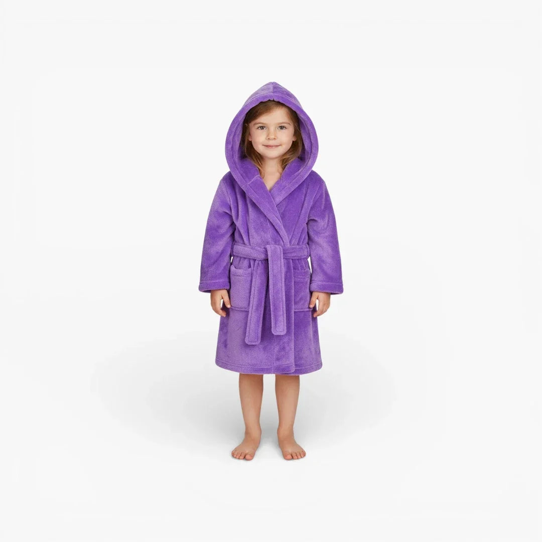 Peignoir Bain Enfant Violet — photo 2