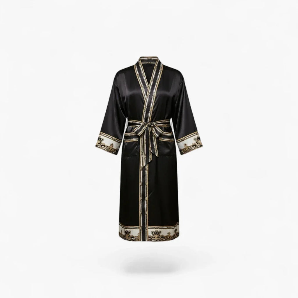 Kimono Femme en Satin Long — photo 5