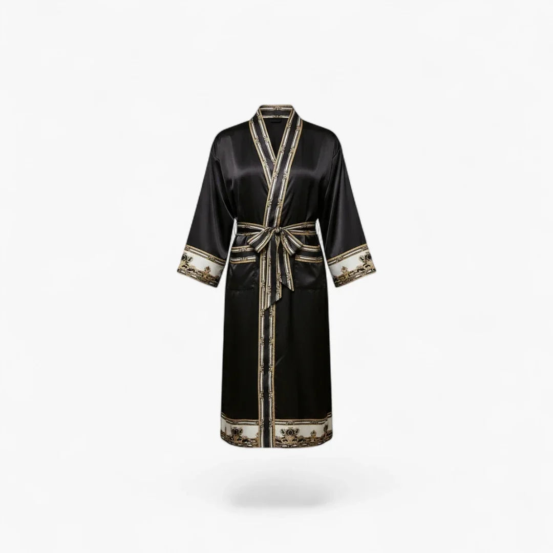 Kimono Femme en Satin Long — photo 5