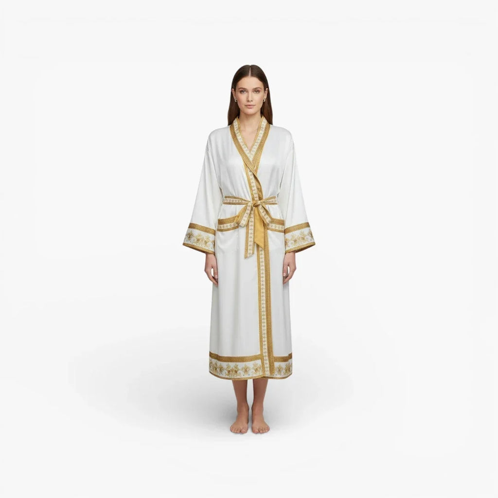 Kimono Femme en Satin Long — photo 2