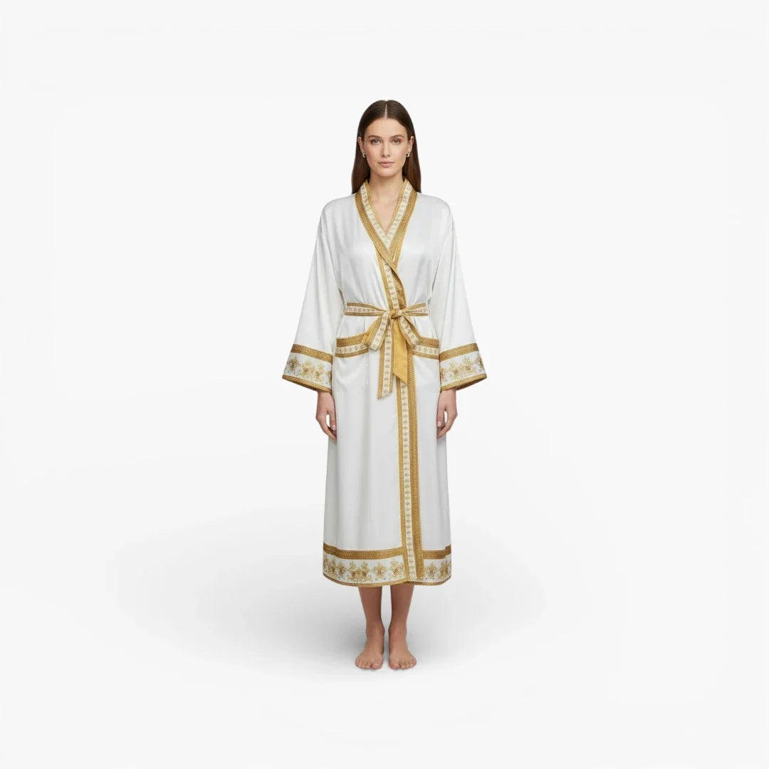 Kimono Femme en Satin Long — photo 2
