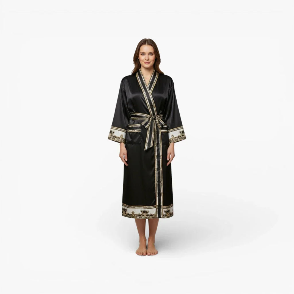 Kimono Femme en Satin Long — photo 6