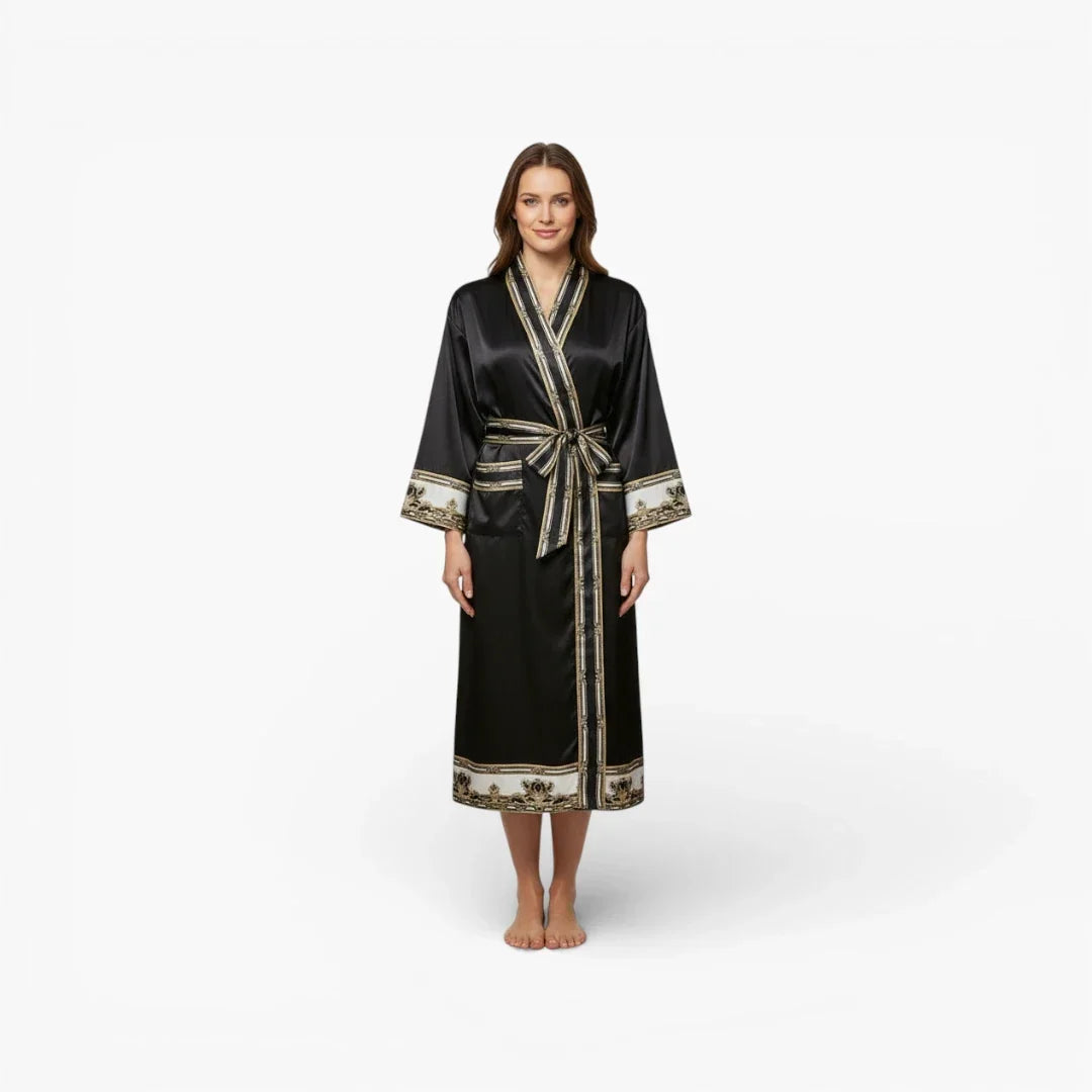 Kimono Femme en Satin Long — photo 6