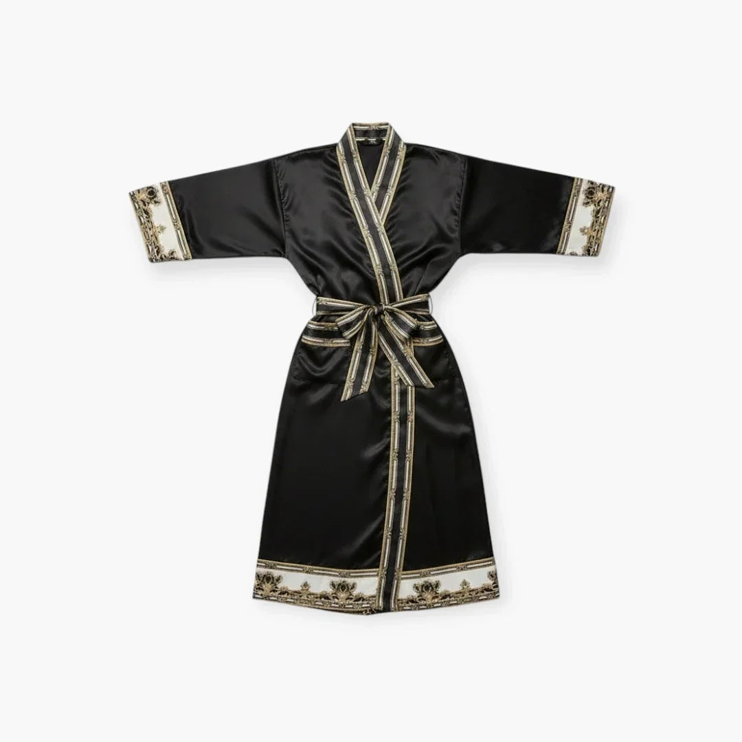 Kimono Femme en Satin Long — photo 8