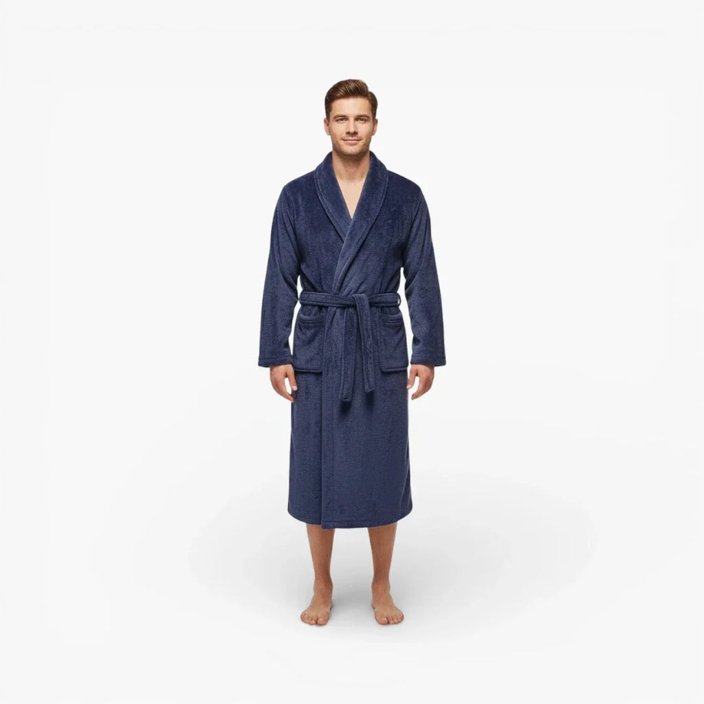 Peignoir Long Homme Hiver Chaud Doux — photo 2