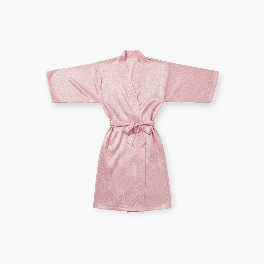 Peignoir Noir Adulte Femme en Polyester