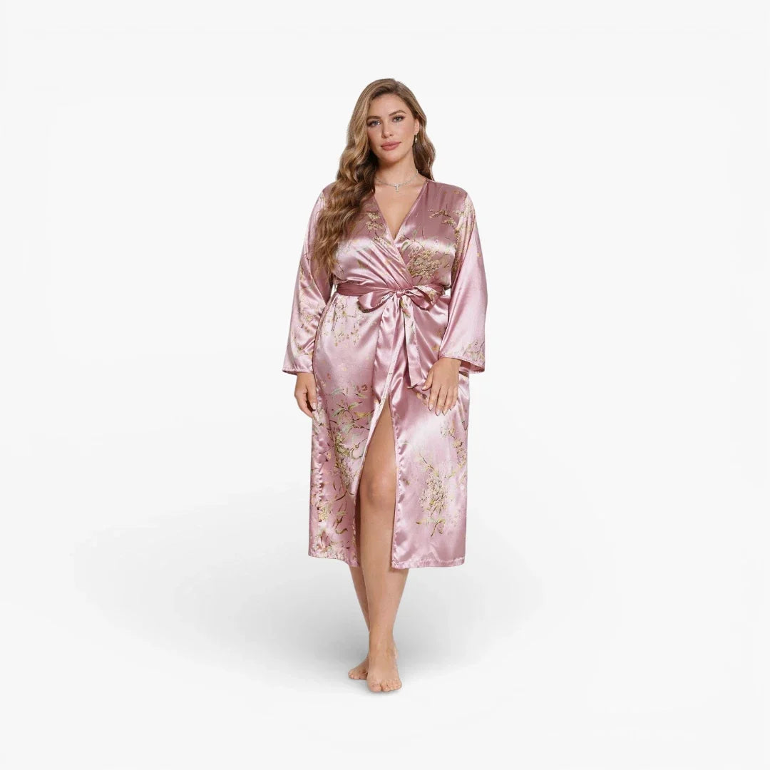 Peignoir Satin pour Femme Ronde Sexy — photo 2