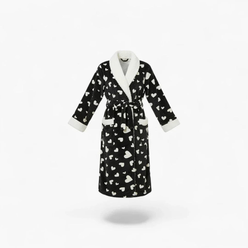 Peignoir de Bain Noir Femme