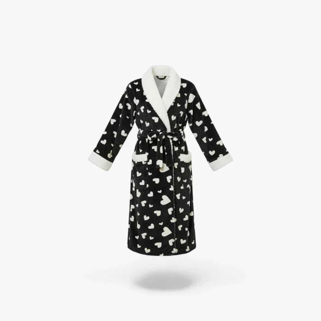 Peignoir de Bain Noir Femme