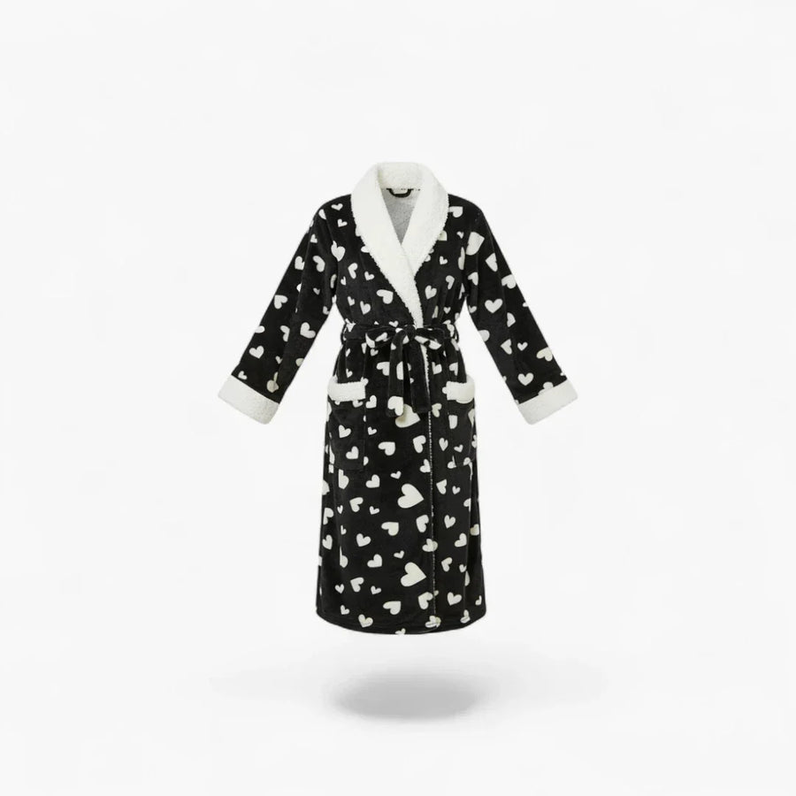 Peignoir de Bain Noir Femme