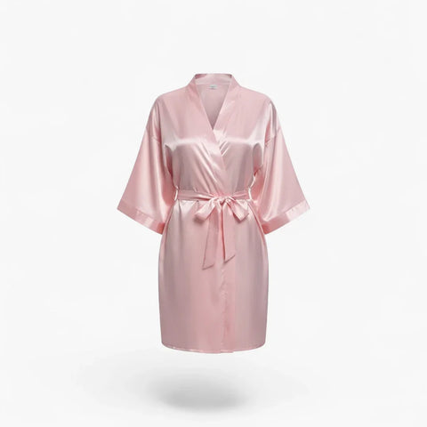 Peignoir Court en Soie Femme