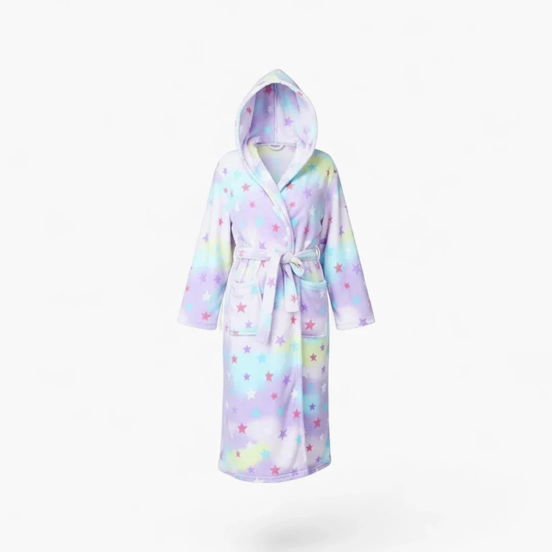 Peignoir de Bain Femme Moelleux avec Capuche