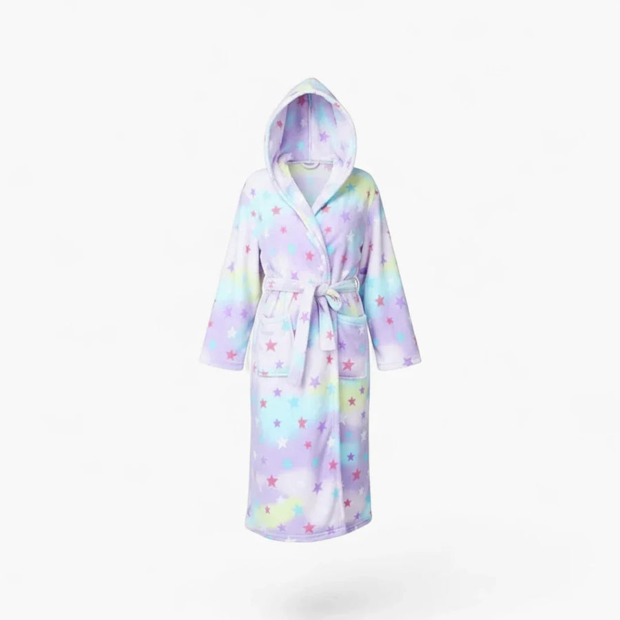 Peignoir de Bain Femme Moelleux avec Capuche