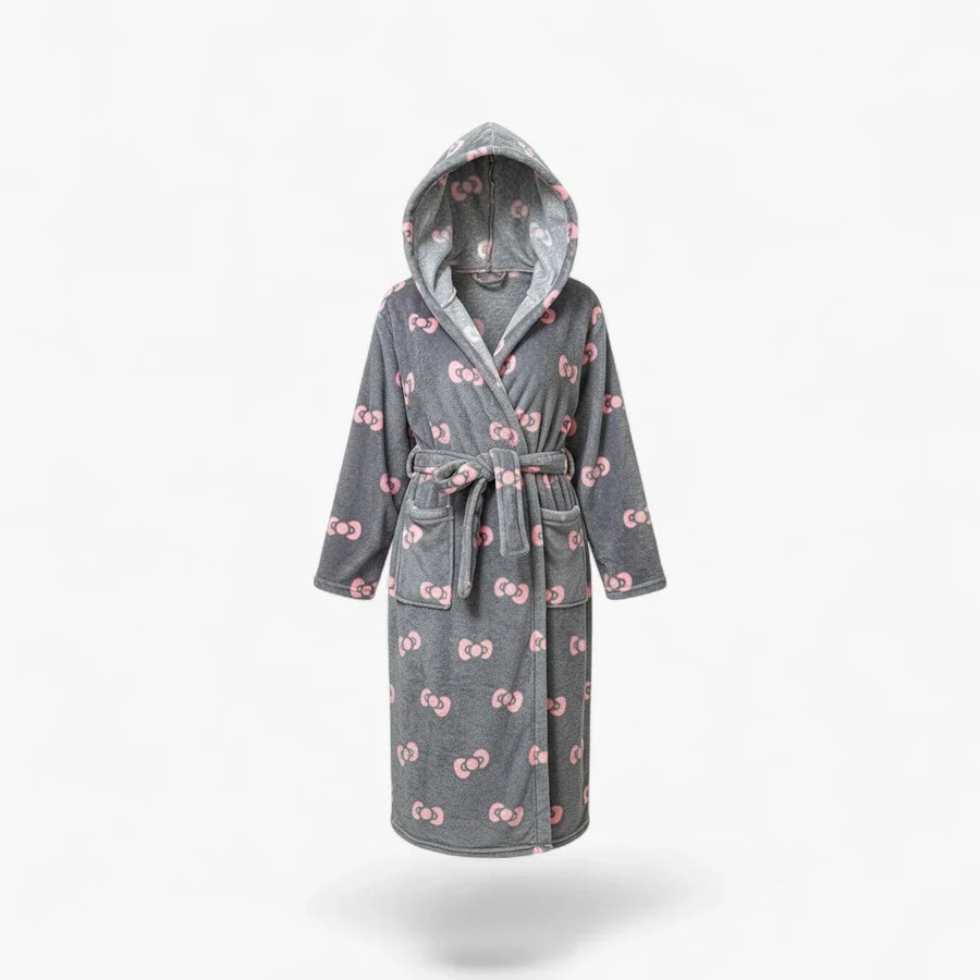 Peignoir de Bain Ultra Doux Chaud Douillet Hiver Femme