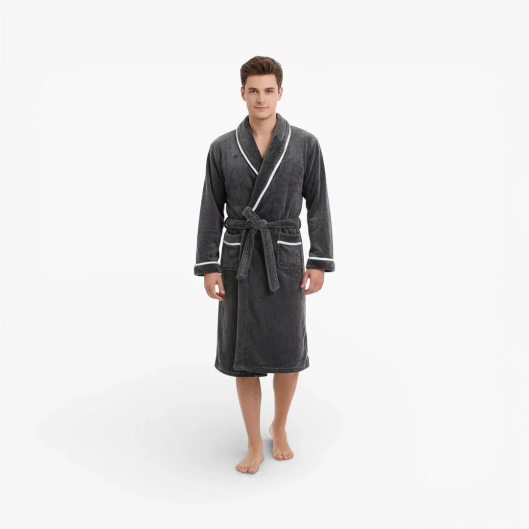 Peignoir Homme Velours et Flanelle — photo 2