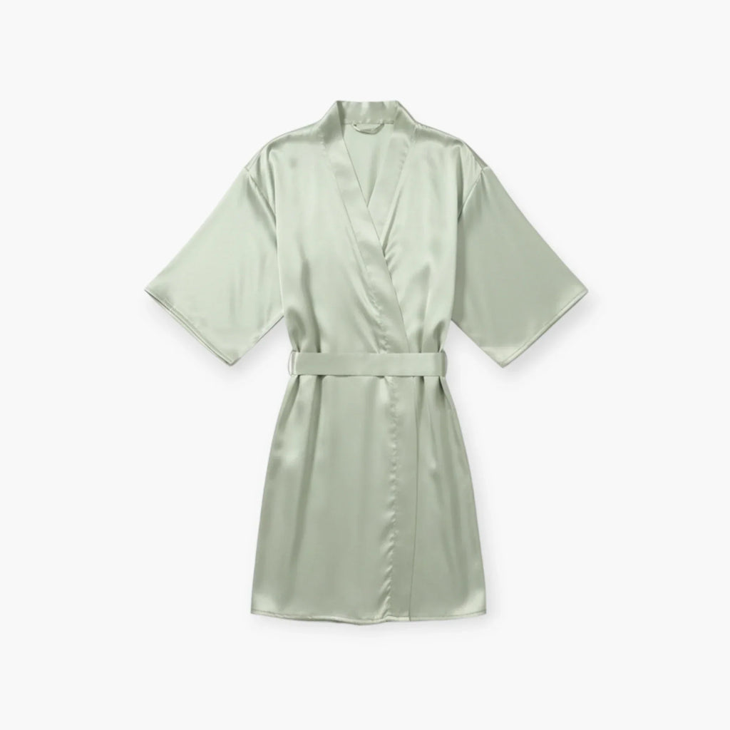 Peignoir Court Satin femme — photo 4