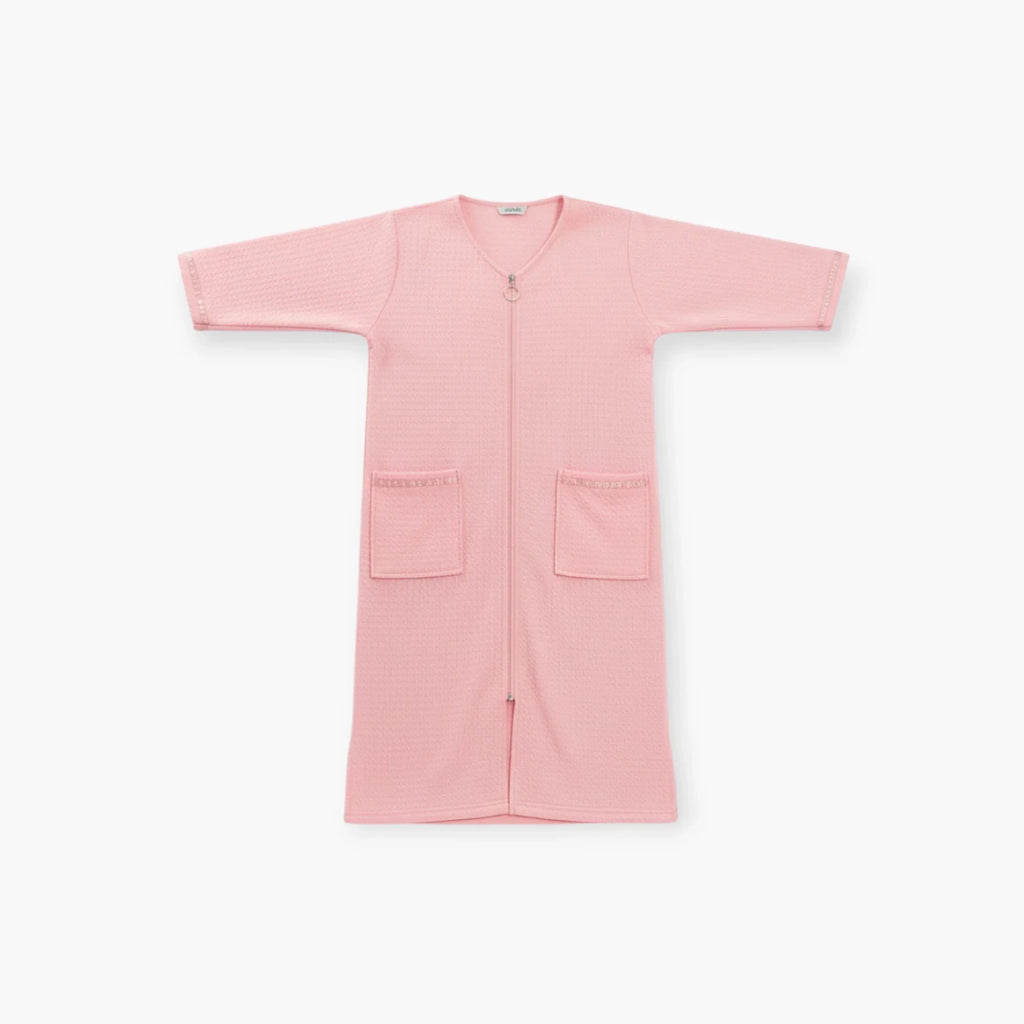 Peignoir Femme Zippé – Rose à Poches — photo 4