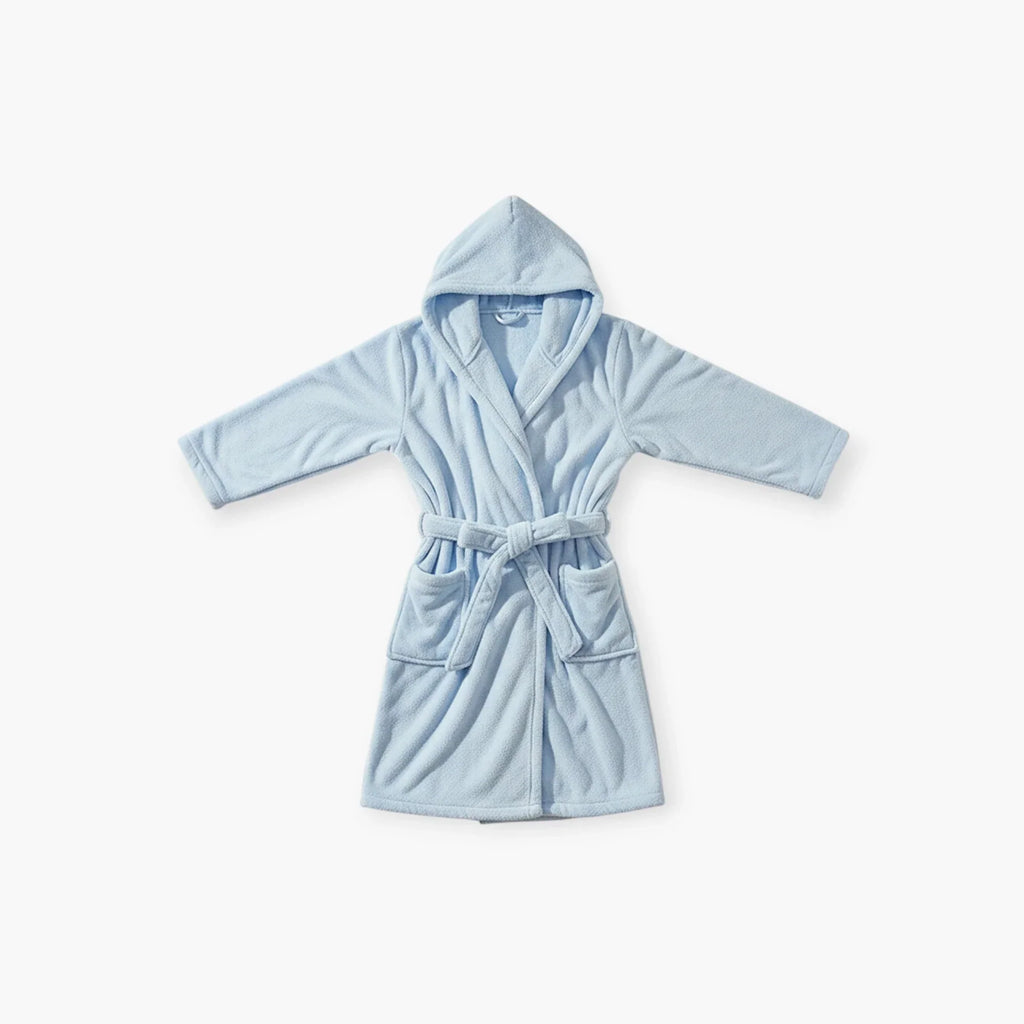 Peignoir Femme – Hiver Bleu à Capuche — photo 4