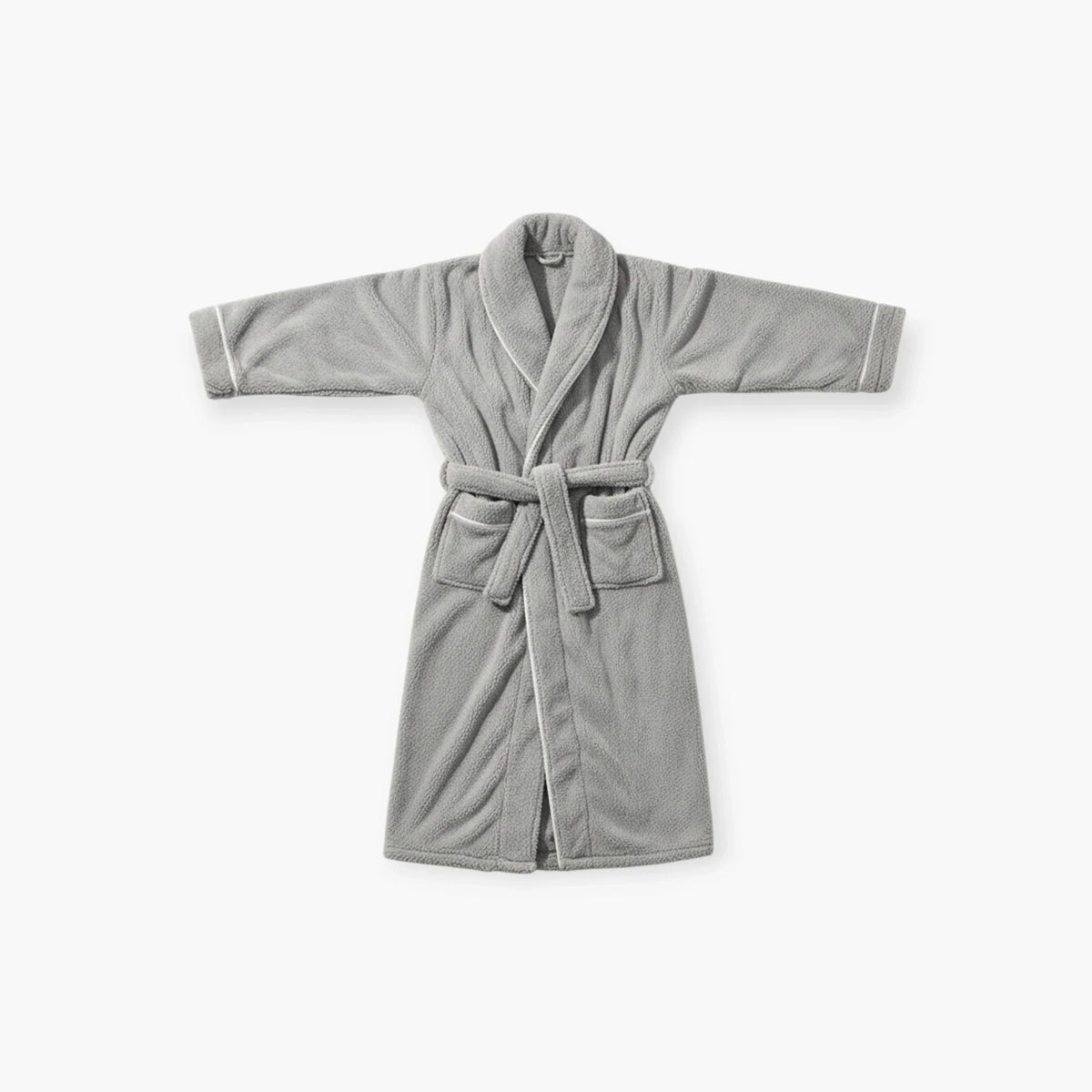 Peignoir Homme - Long Gris Épais — photo 4