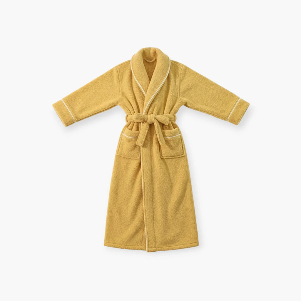 Peignoir Femme - Long Jaune Épais — photo 4