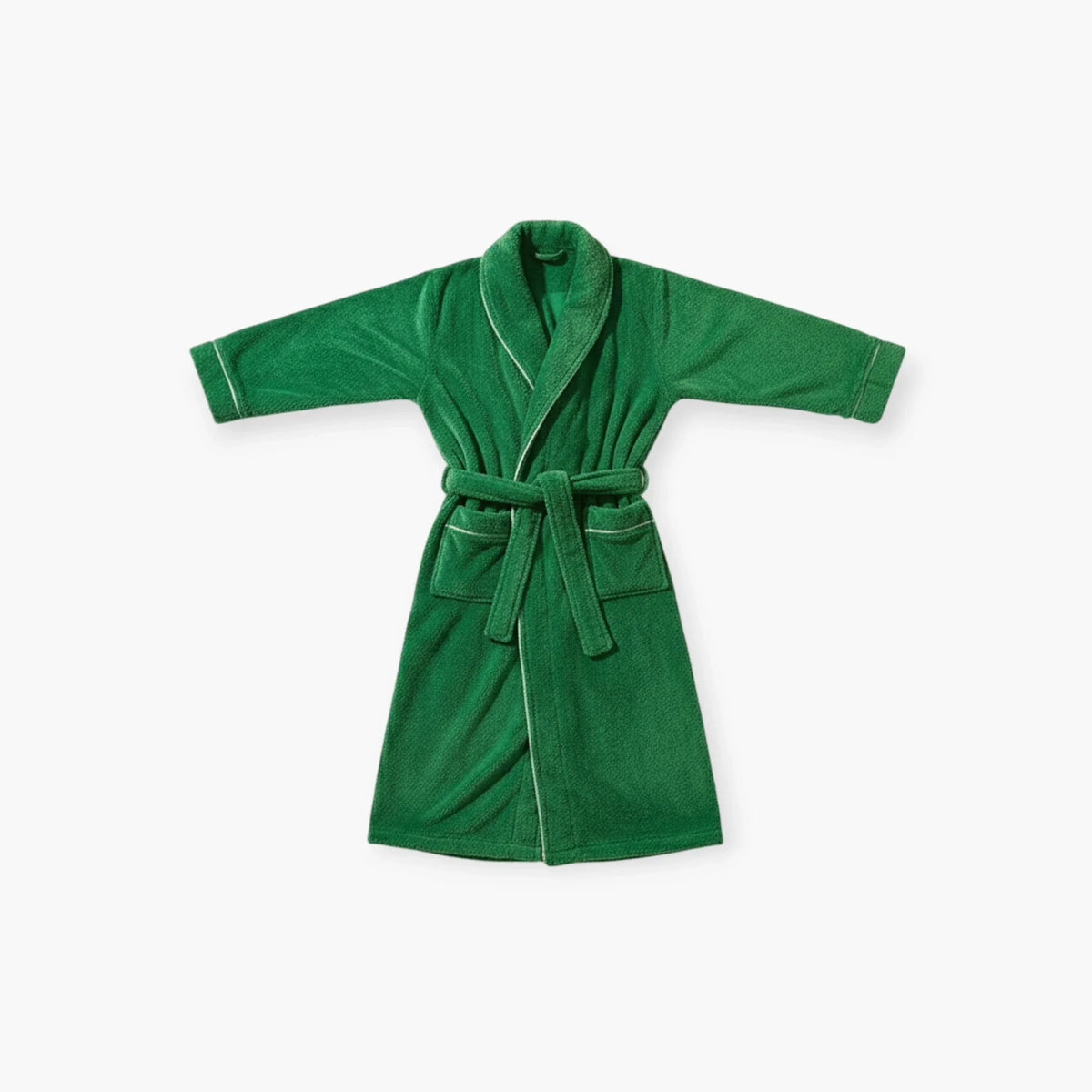 Peignoir Homme - Long Vert Épais — photo 4