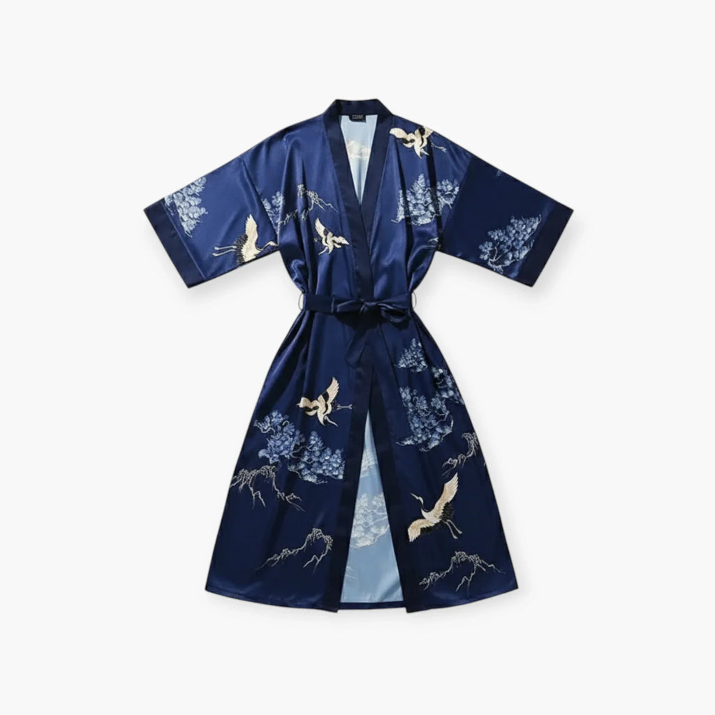 Peignoir Satin Bleu — photo 4