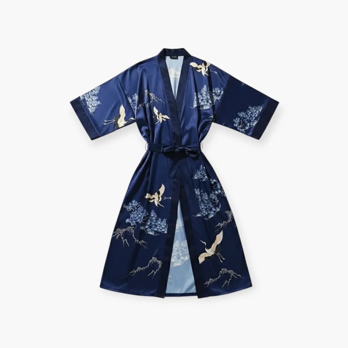 Peignoir Satin Bleu — photo 4