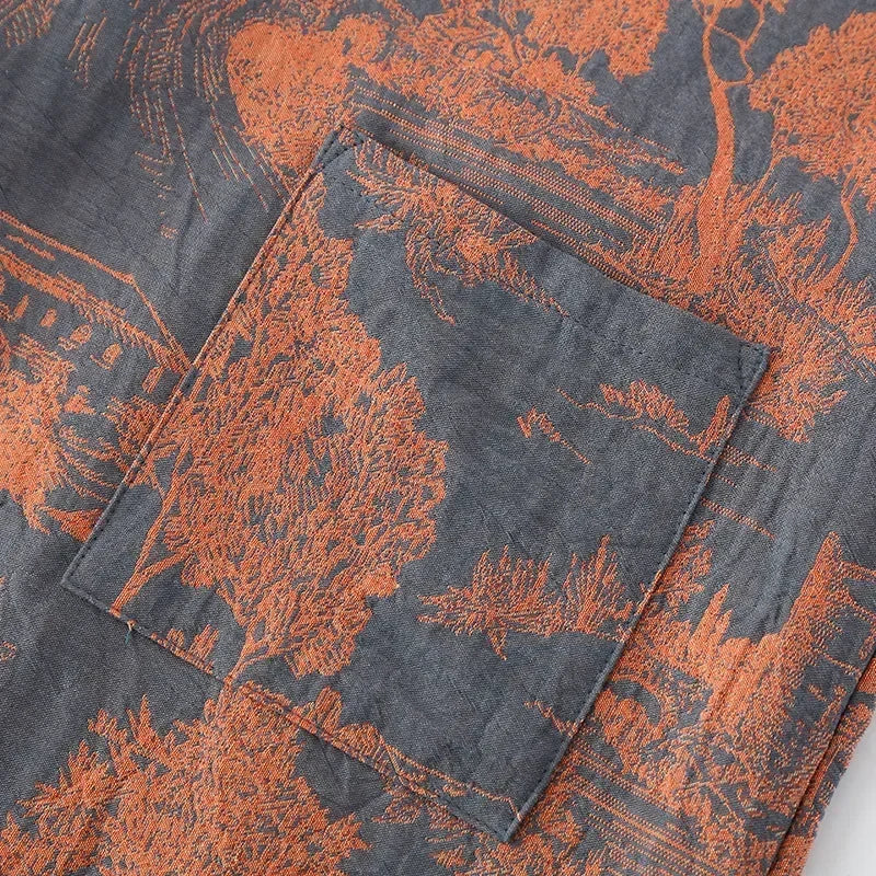 Peignoir kimono bleu homme - Ukiyo — photo 6