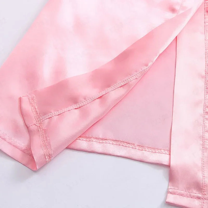 Peignoir Satin Fille Rose Princess — photo 5