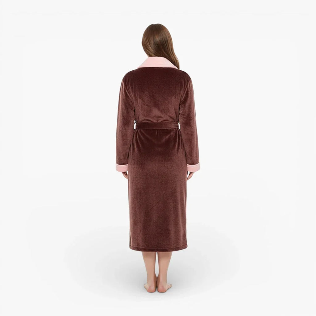 Peignoir Col Châle Femme — photo 3