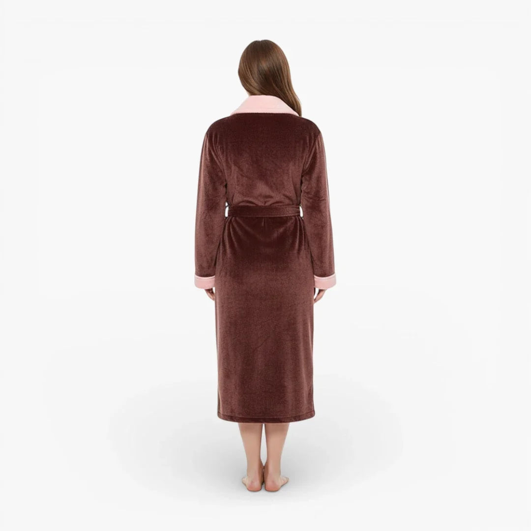 Peignoir Col Châle Femme — photo 3