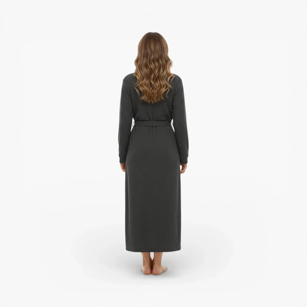 Peignoir Court Femme Manches Longues Polaire — photo 3