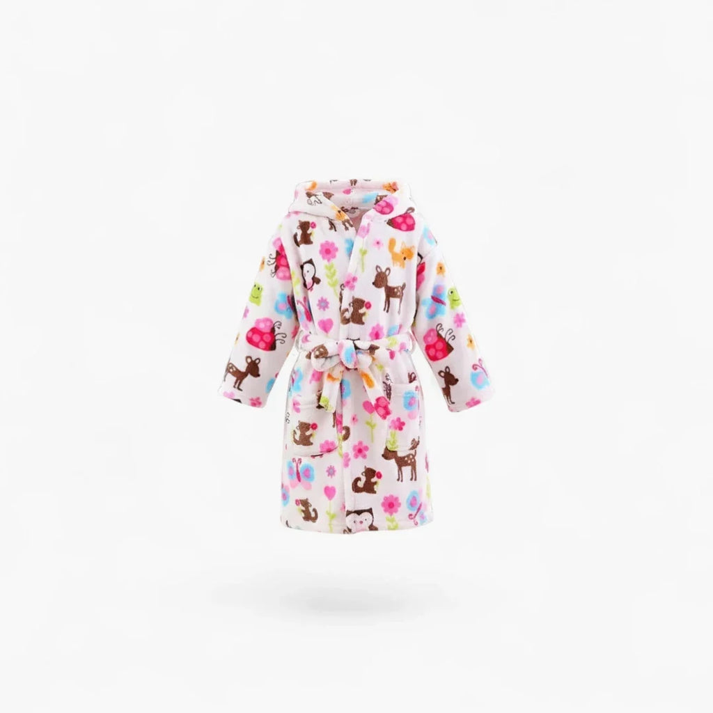 Peignoir fleur enfant