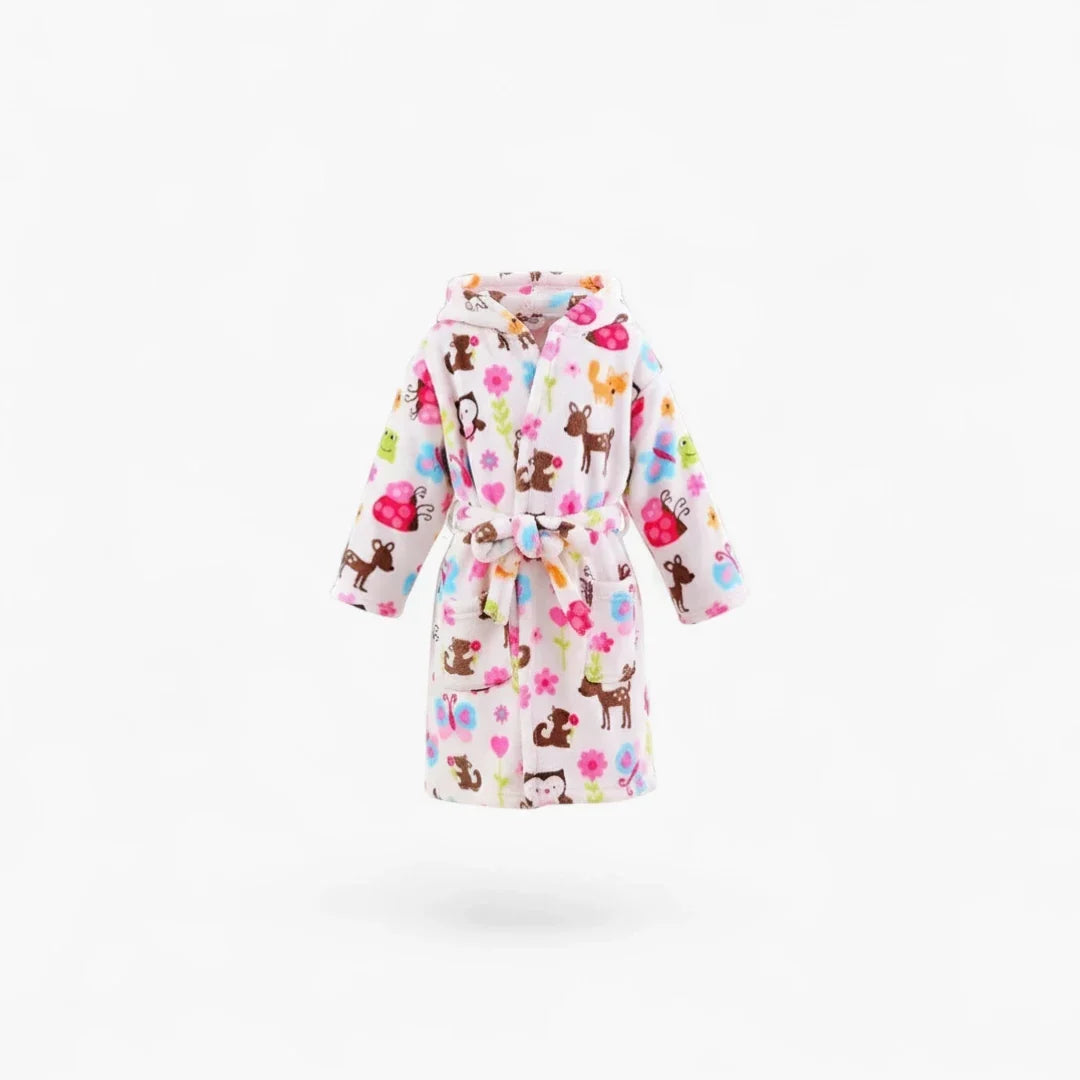 Peignoir fleur enfant