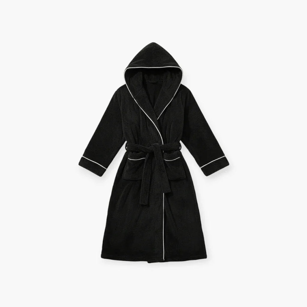 Peignoir Noir à Capuche Homme — photo 4