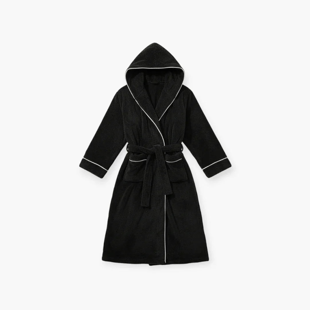 Peignoir Noir à Capuche Homme — photo 4