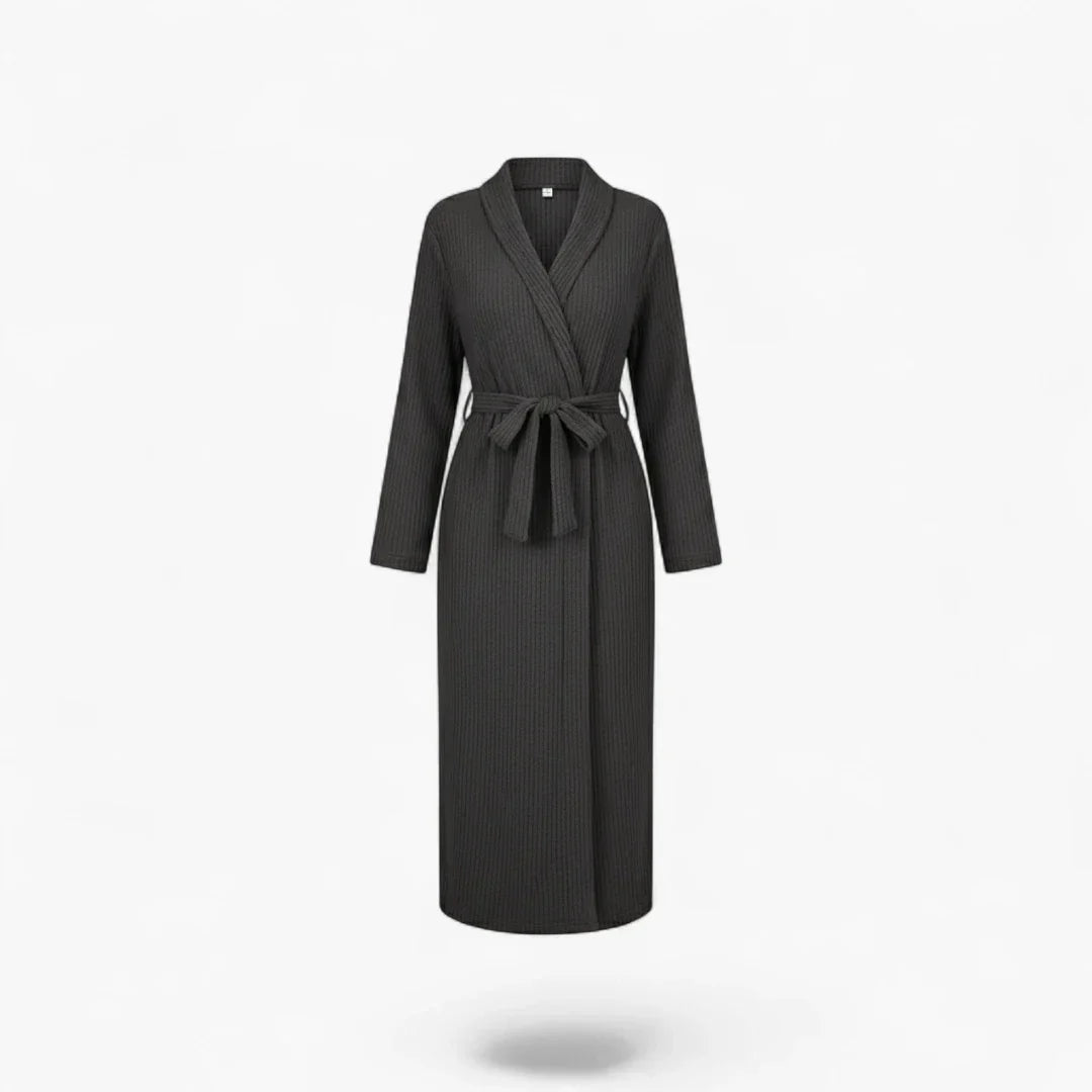 Peignoir Court Femme Manches Longues Polaire