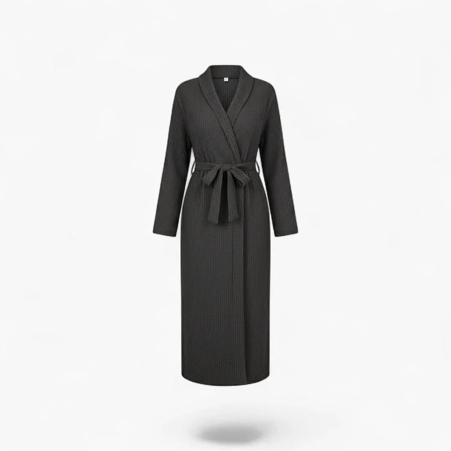 Peignoir Court Femme Manches Longues Polaire