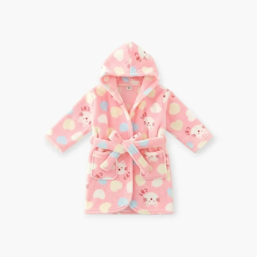 Peignoir de bain enfant rose — photo 4