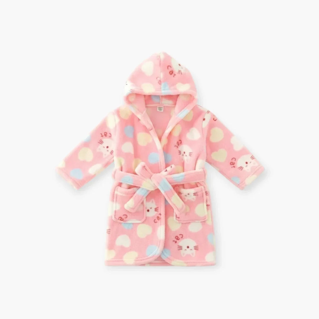 Peignoir de bain enfant rose — photo 4